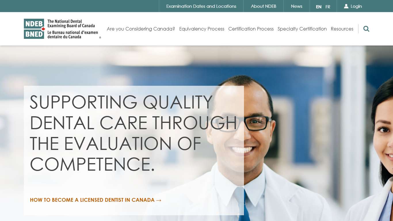 Home - The National Dental Examining Board of Canada